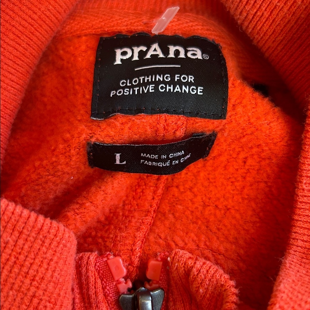 PRANA W'S COZY UP PULLOVER 1/4 zip Sweatshirt Women’s Large Color Fireside - Picture 4 of 4